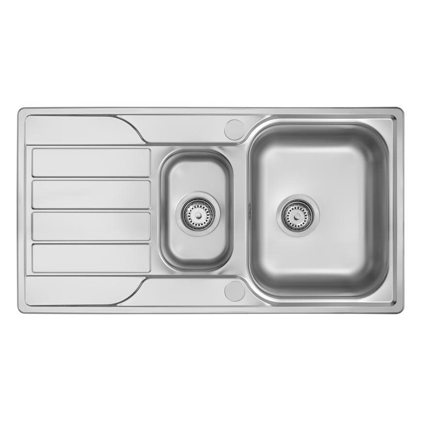 Rangemaster Stainless Steel Rumworth 1.5 Bowl Sink With WAS7700