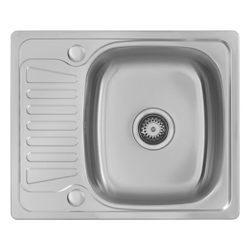 Rangemaster Stainless Steel Abberon Compact Square Single Bowl Sink With WAS5255