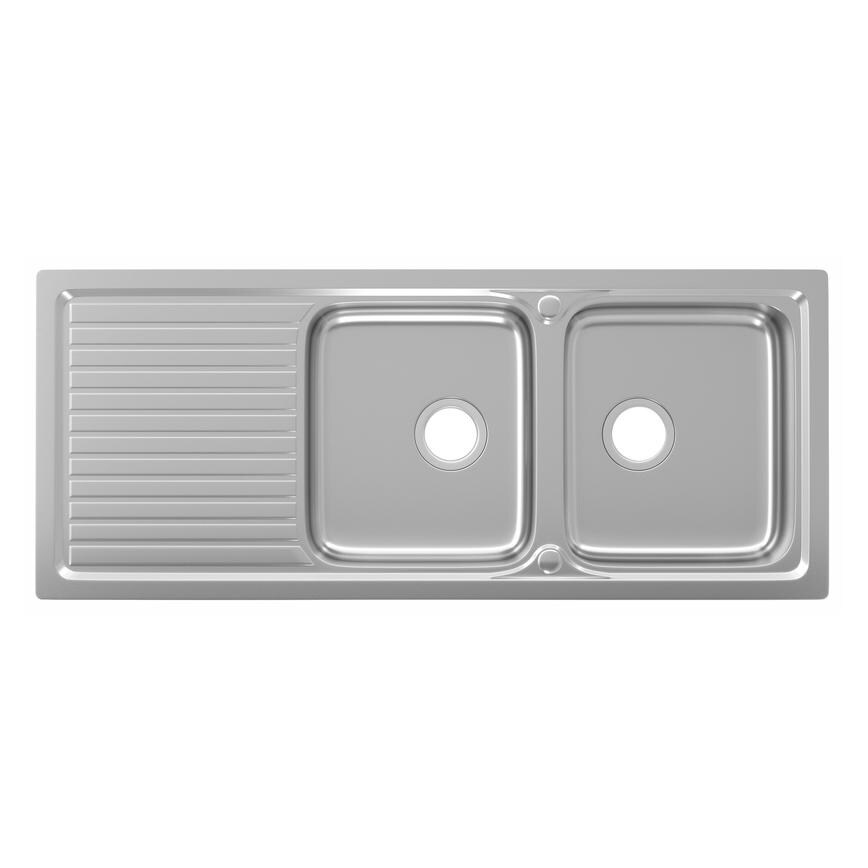 Foremark Double Bowl Kitchen Sink Without Waste