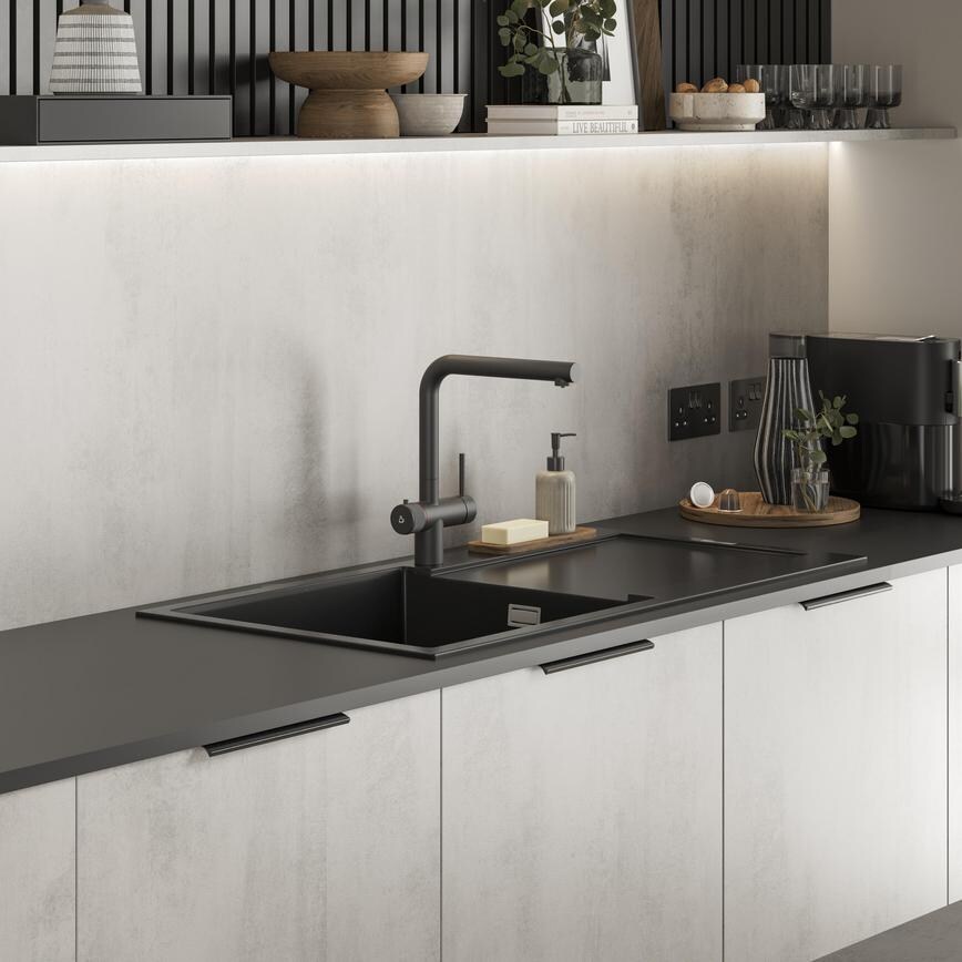 Kynance Angled 3 in 1 Black Hockley Textures Concrete 