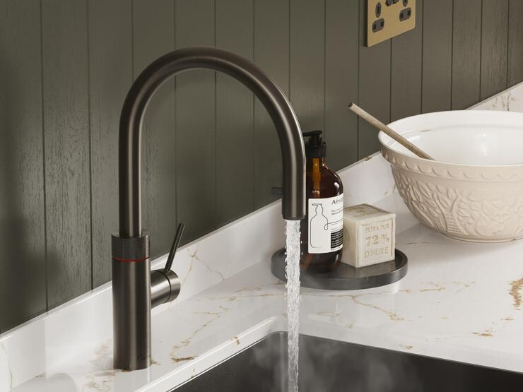Quooker Flex Pro3 Gun Metal Close Up On 