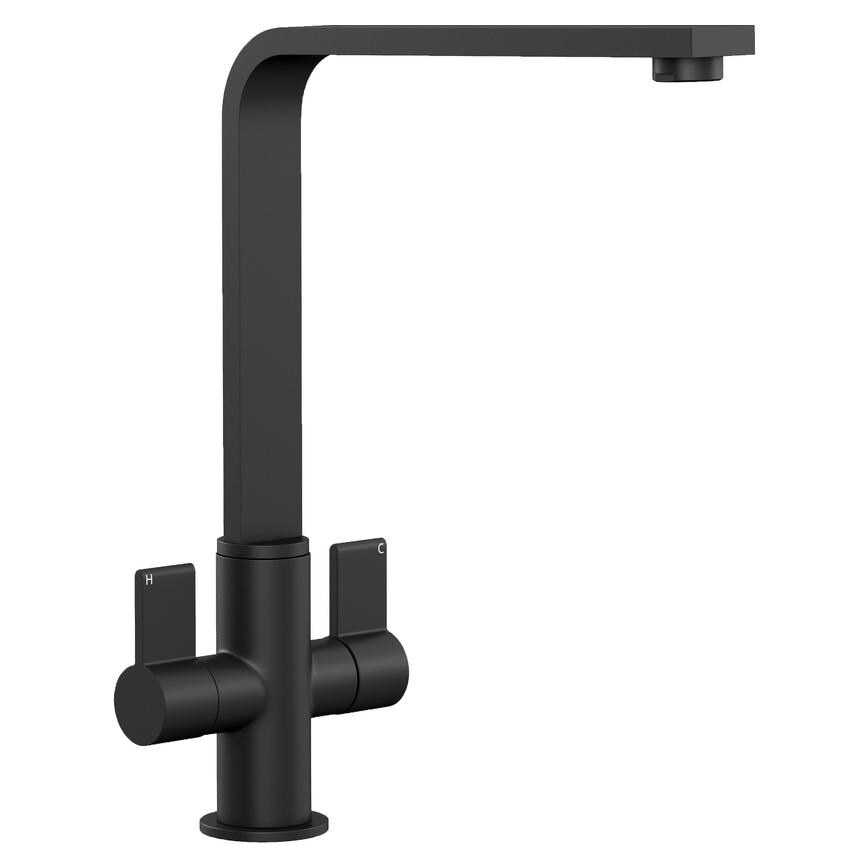 Black Angled Tap