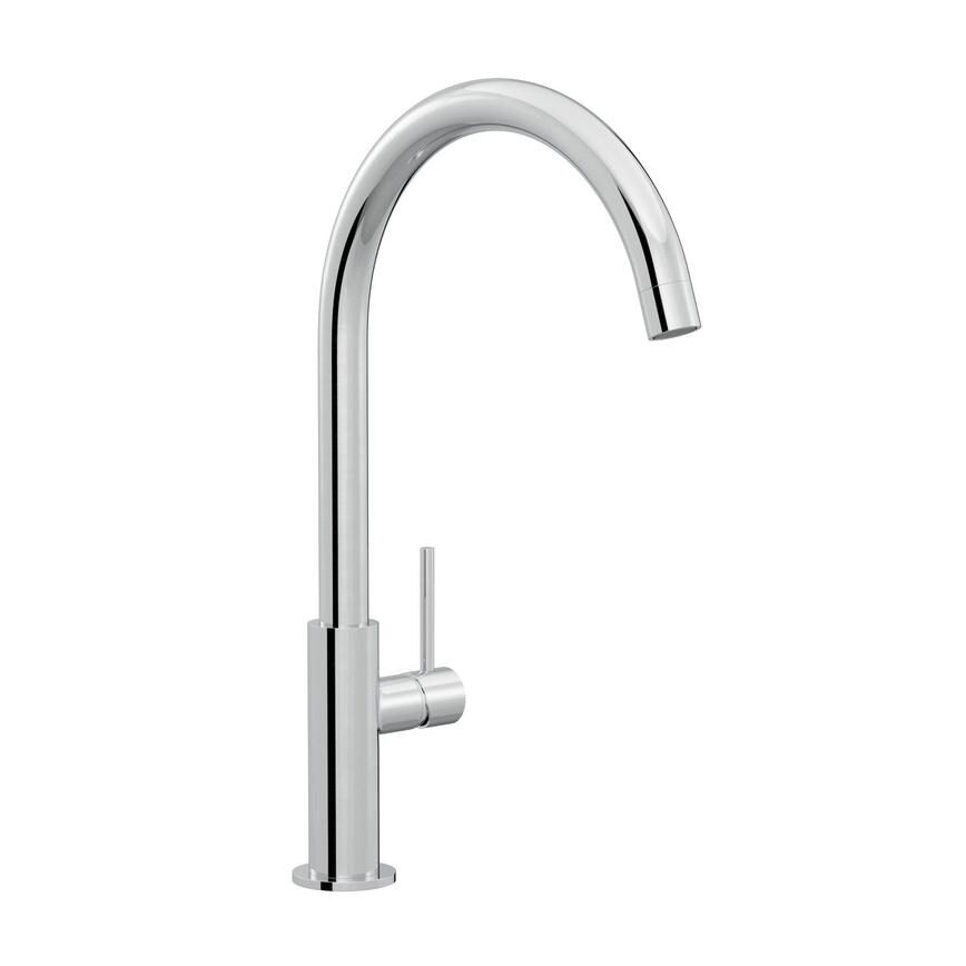 Radstone Polished Chrome Swan Neck Single Lever Mixer Tap