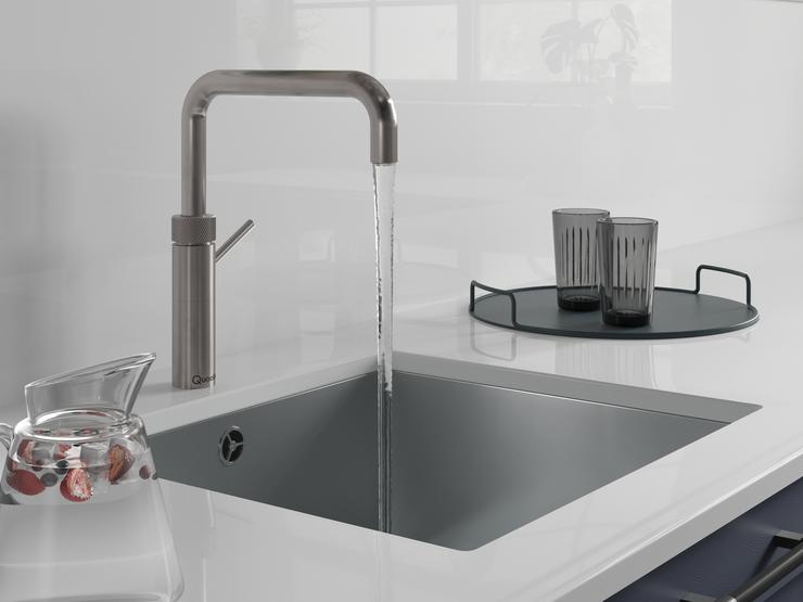 Quooker Fusion Stainless Steel Tap running