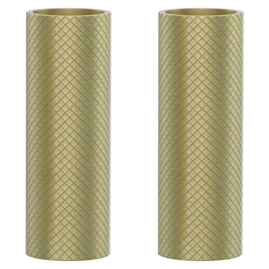 Kynance Kurled Tap Handles Brushed Brass