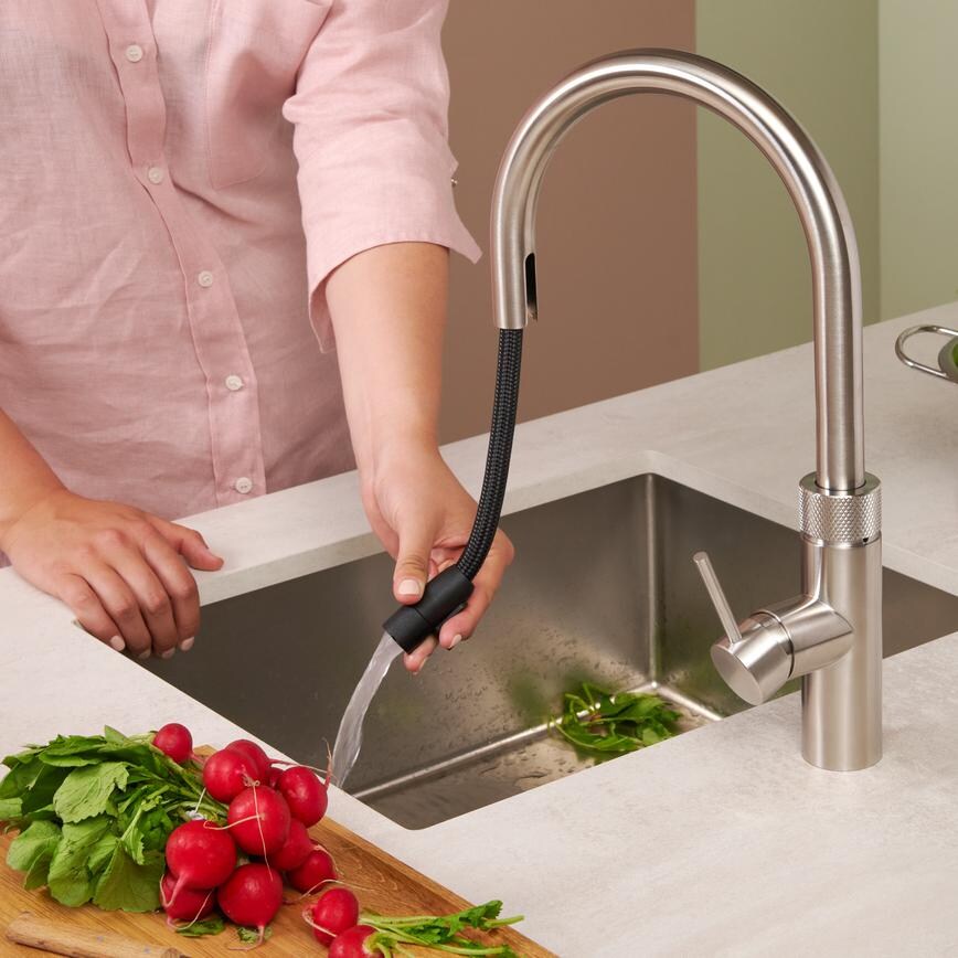 Quooker Flex Stainless Steel Tap Pull Out Hose Extended