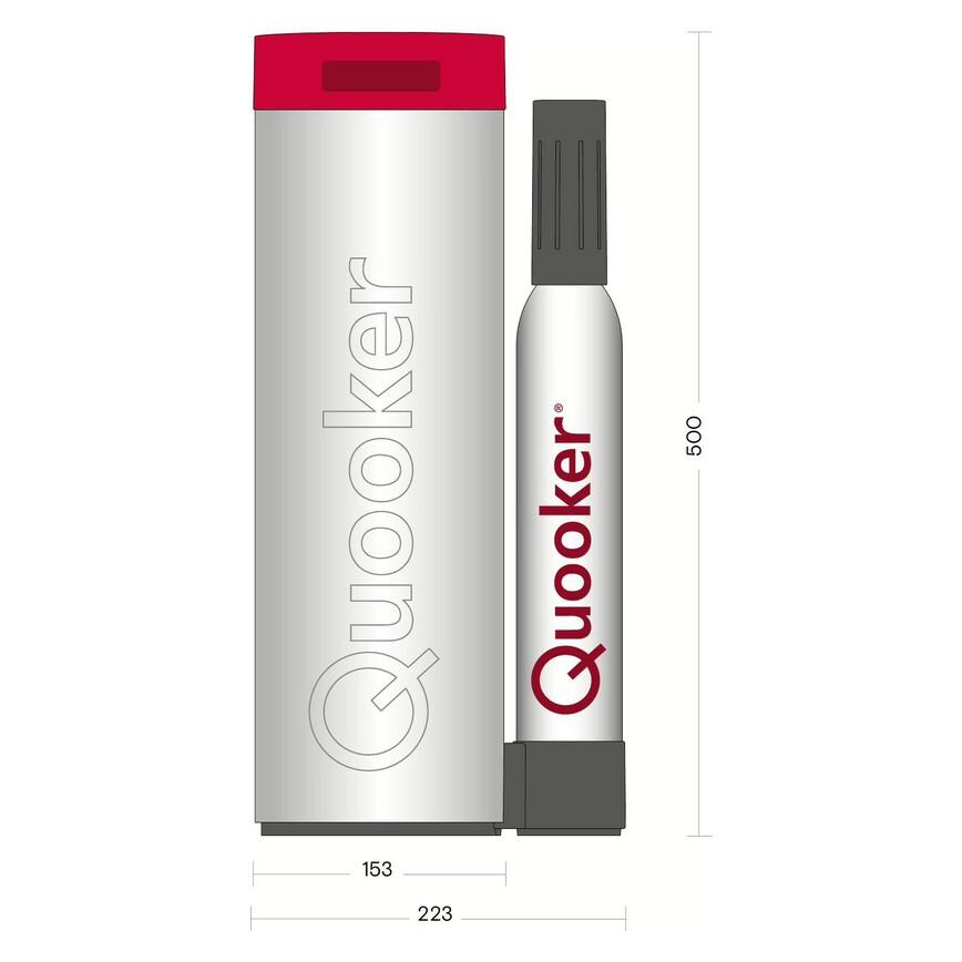 Quooker Cube Line Drawing Side