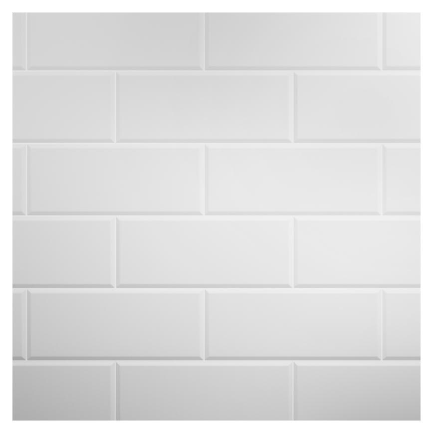 White Metro Tile Backboard