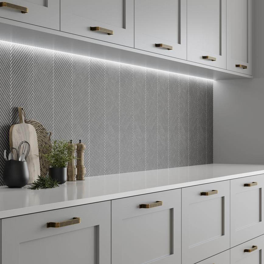 Alloy Herringbone Cement Backboard Cameo