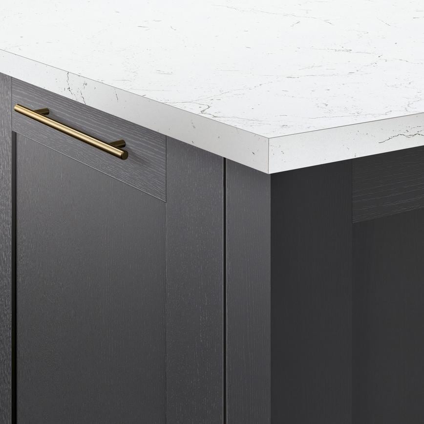 White/Grey Marble Effect Worktop