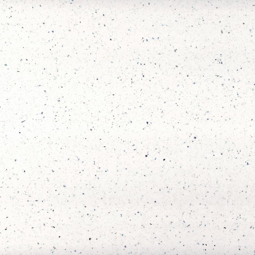Howdens 3m x 38mm White Mirror Chip Full Bullnose Laminate Worktop