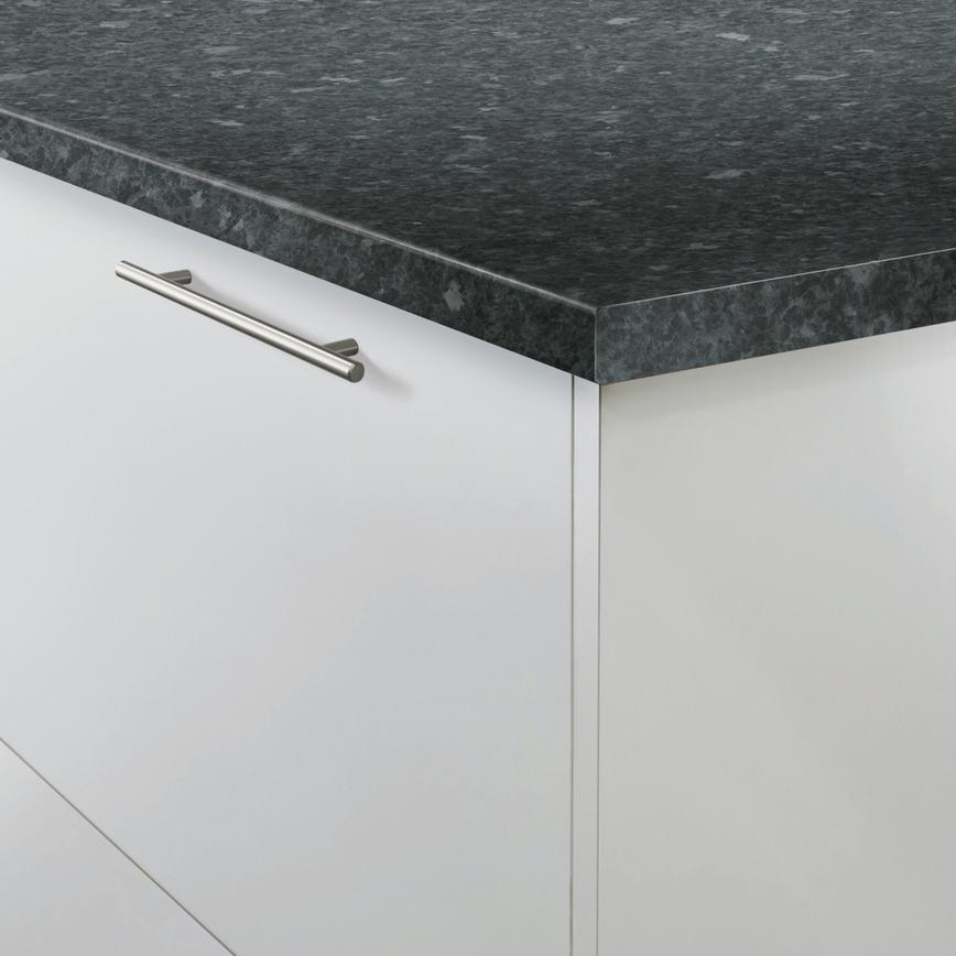 Black Granite Effect Worktop Corner Cameo