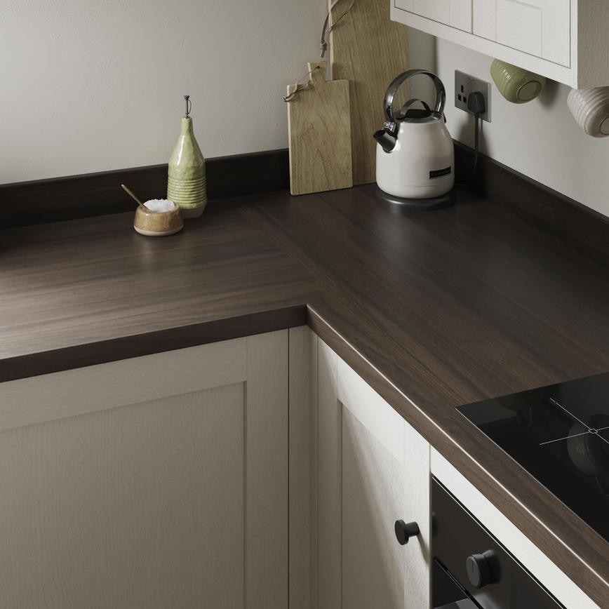 Ventura Walnut 3mm Bullnose Worktop