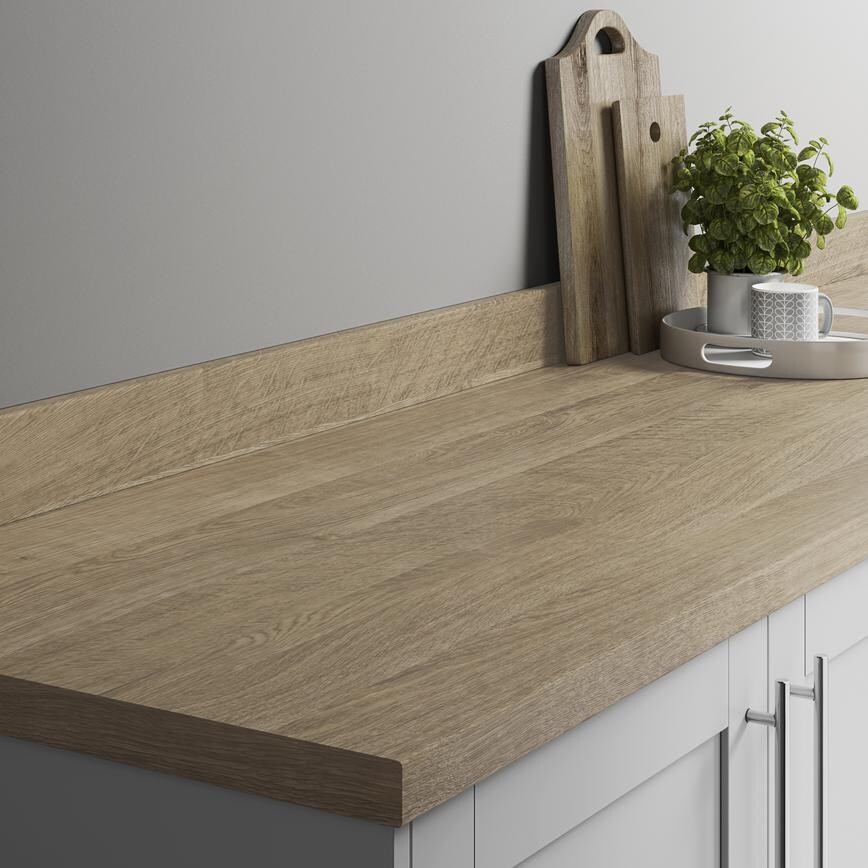 Natural Oak Worktop Edge Profile
