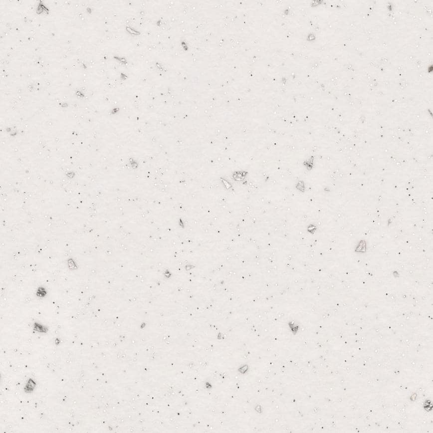 white sparkle quartz swatch