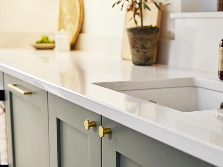 Bespoke Silestone 20mm Eternal Calacatta Gold Quartz Worktop