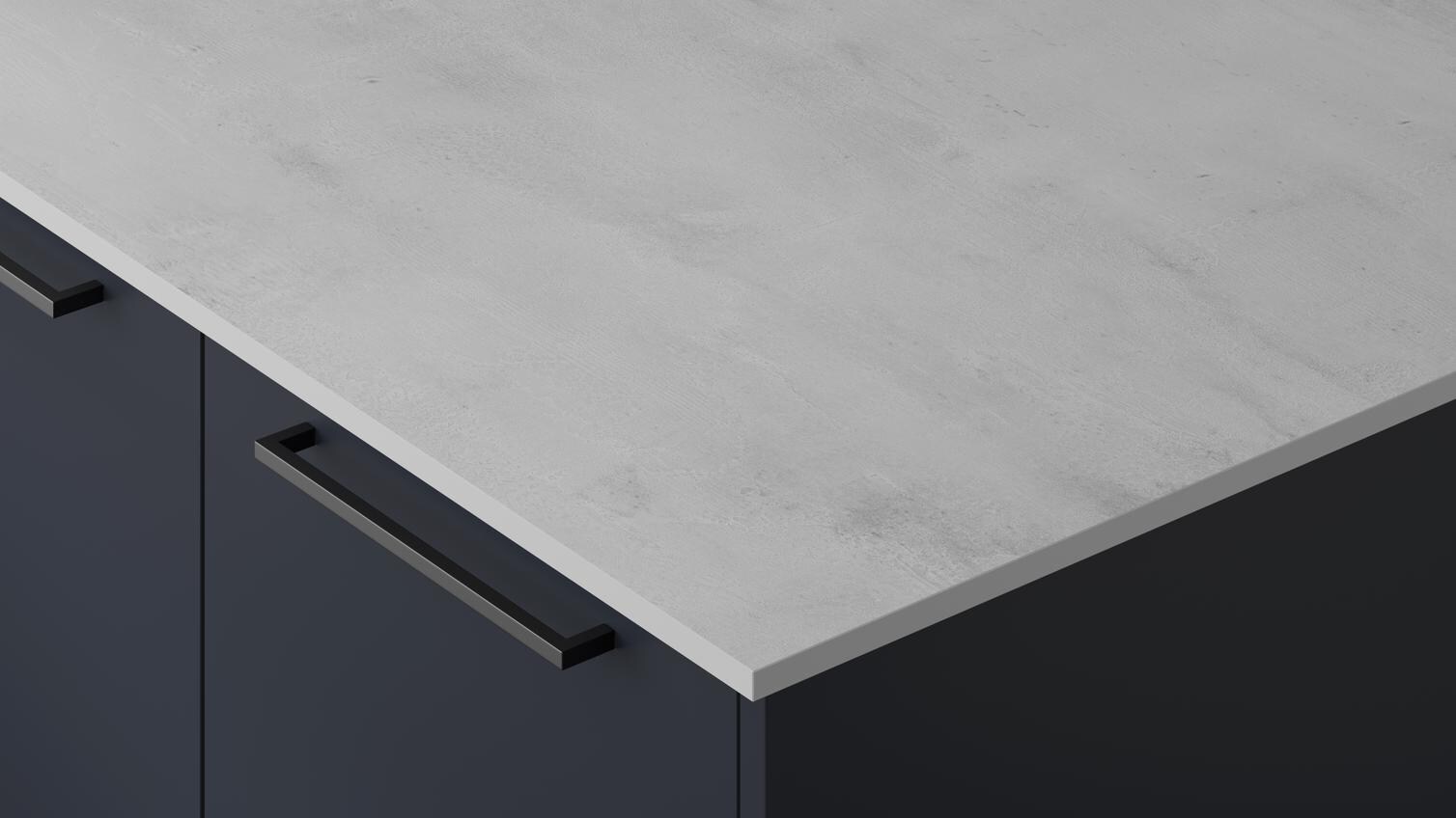Urban Grey Concrete Effect Compact Laminate Worktop and Upstand