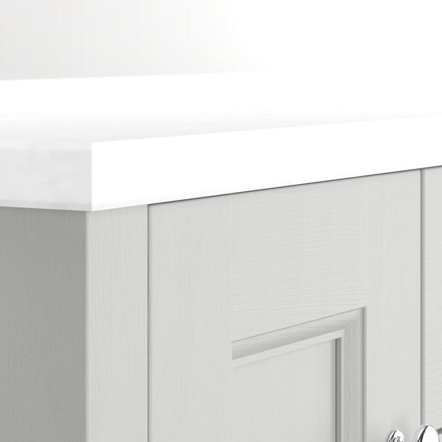 30mm Marmo Bianco Double Bevel
