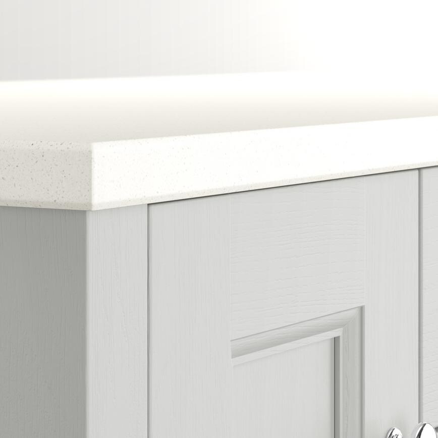 30mm Polar White Double Bevel