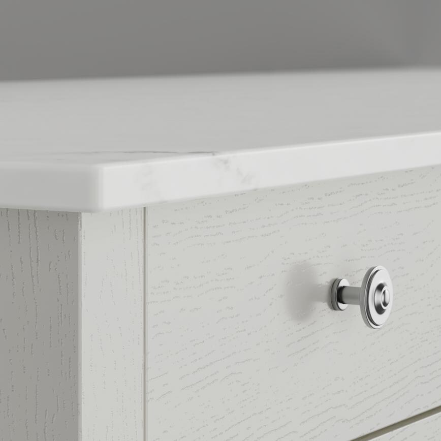 20mm White Carrara Double Pencil