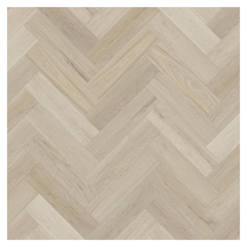 Karndean Korlok Herringbone Texas White Ash Luxury Vinyl Flooring with Pre-Attached Underlay 3.00m² Pack 