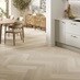 Karndean Korlock Texas White Ash Straight Herringbone Layout