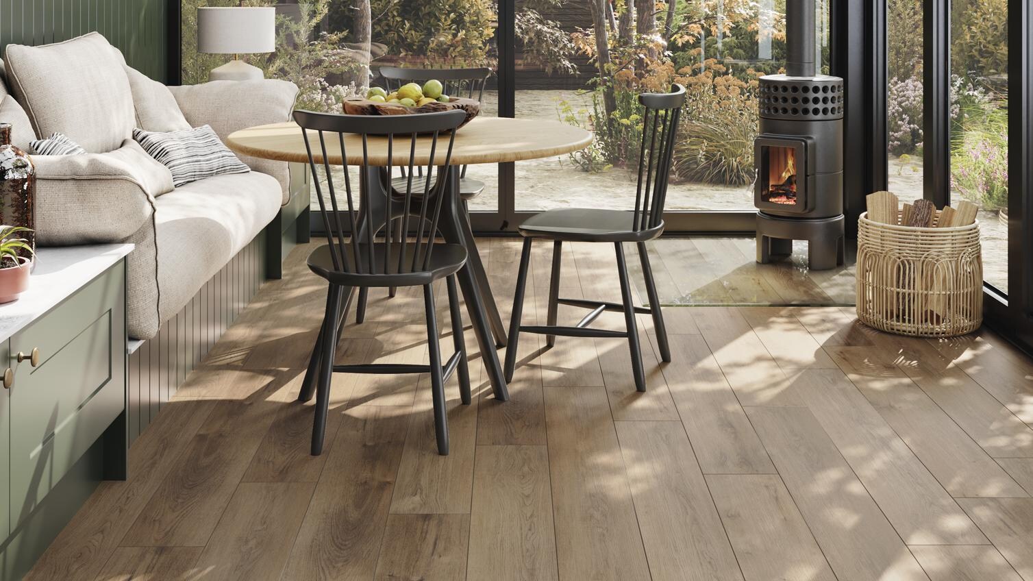 Premium LVT Timeless Oak Conservatory