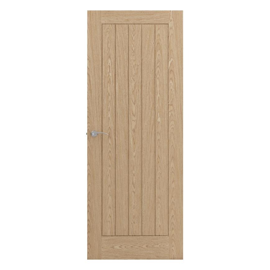 Howdens Welby 6'6 x 2'6" Oak Moulded FD30 Fire Door"