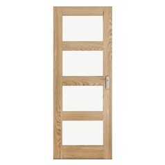 Pre-finished 4 Panel Shaker Oak Glazed