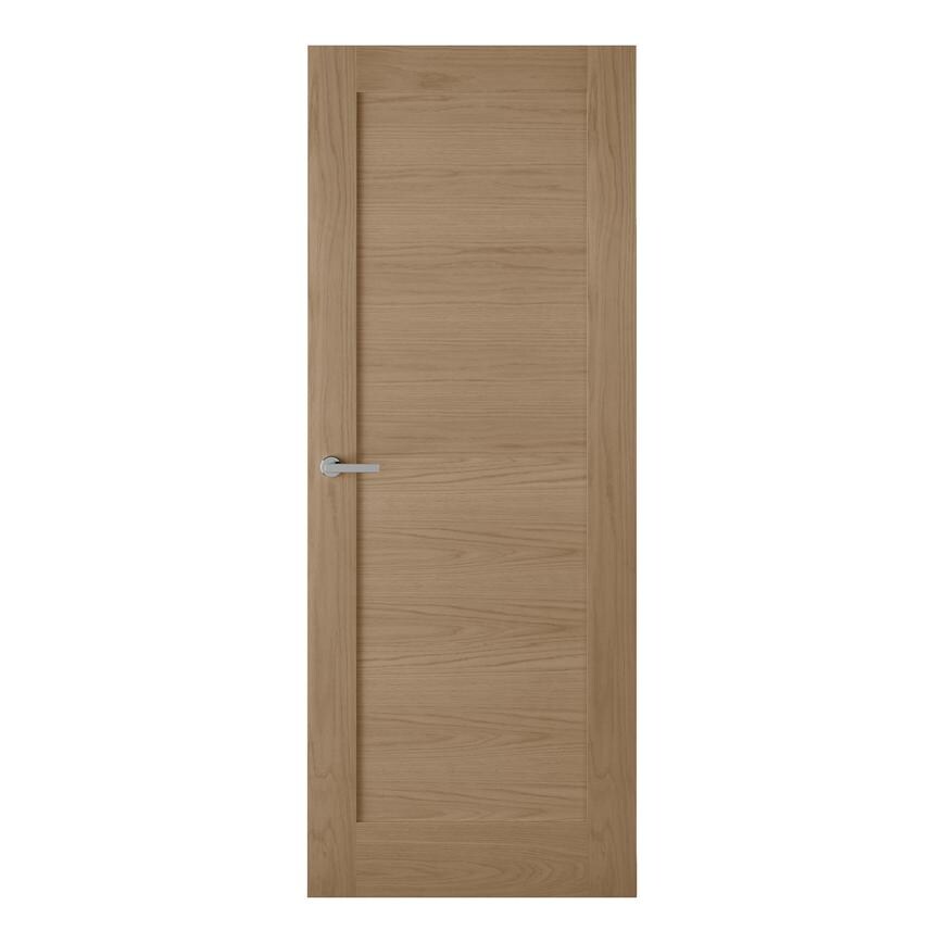 Howdens Shaker Oak 6'6" x 2'6" 1 Panel FD30 Fire Door