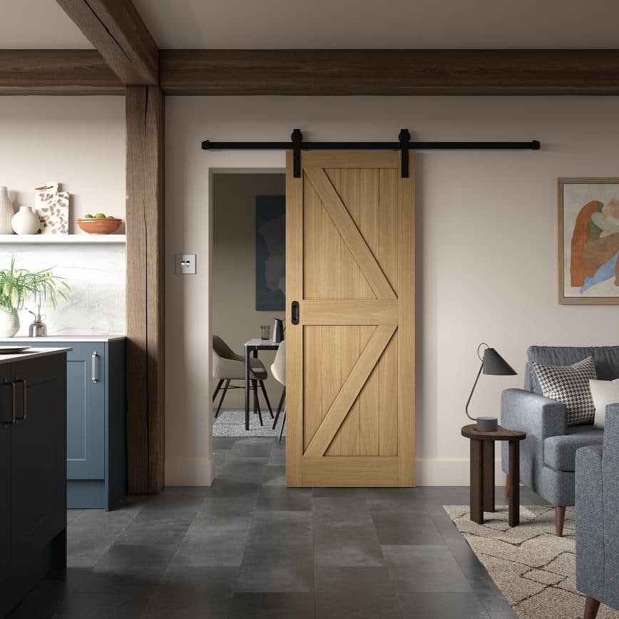 Howdens Barn Oak Pre-Finished Door
