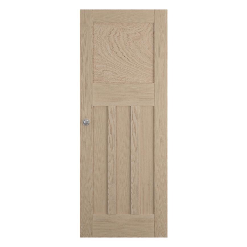 Howdens 1930s 6'6" Oak 4 Panel Door