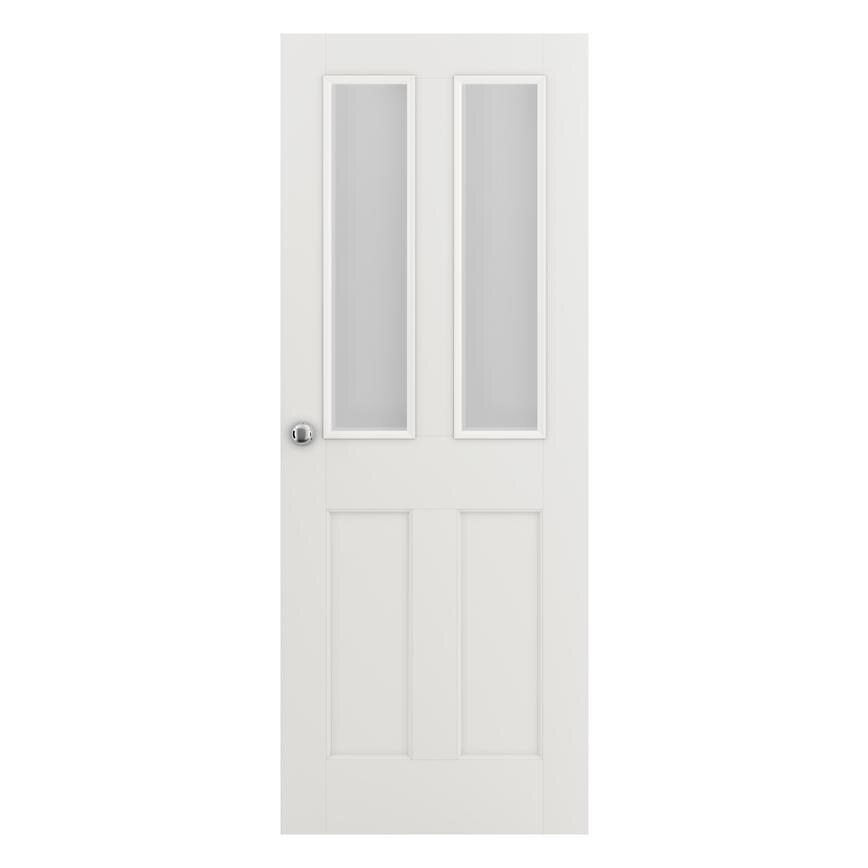 Howdens Bridgemere White Smooth 4 Panel Moulded Door