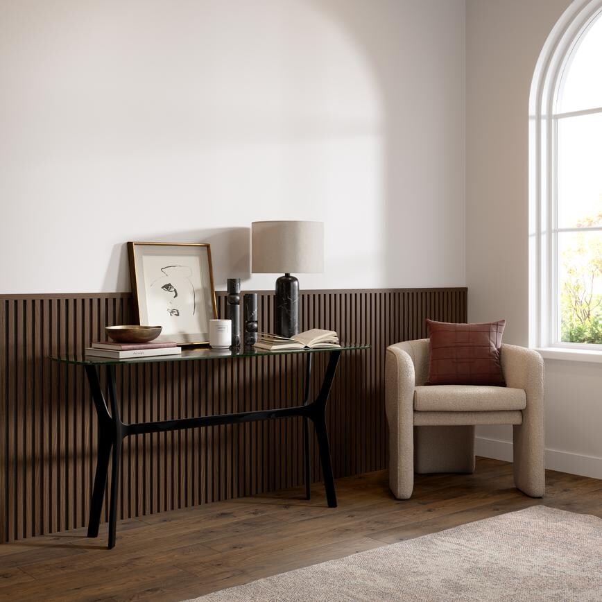 Howdens 2.4m x 27mm Hockley Walnut Veneered MDF Wall Panelling