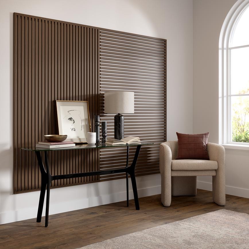 Howdens 2.4m x 27mm Hockley Walnut Veneered MDF Wall Panelling