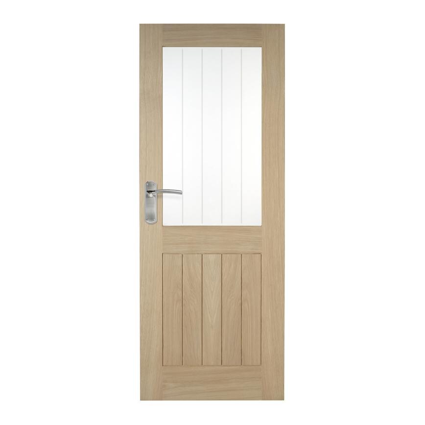 Howdens Holdenby Oak Glazed Door