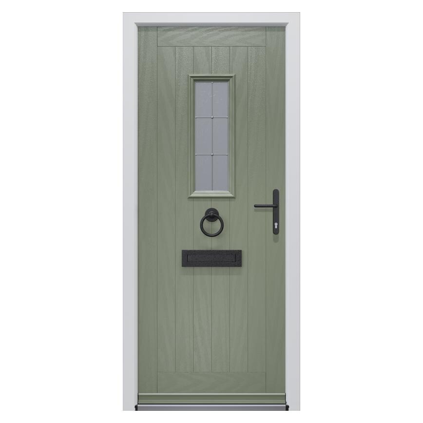 Kingston Sage Green 920 Left Hand Composite Door