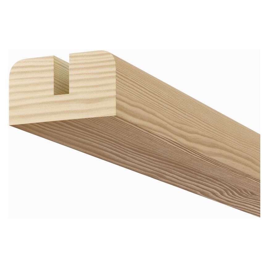 Richard Burbidge Elements Oak Grooved 2.4m Stair Baserail & Richard Burbidge Elements Oak Grooved 4.2m Stair Baserail