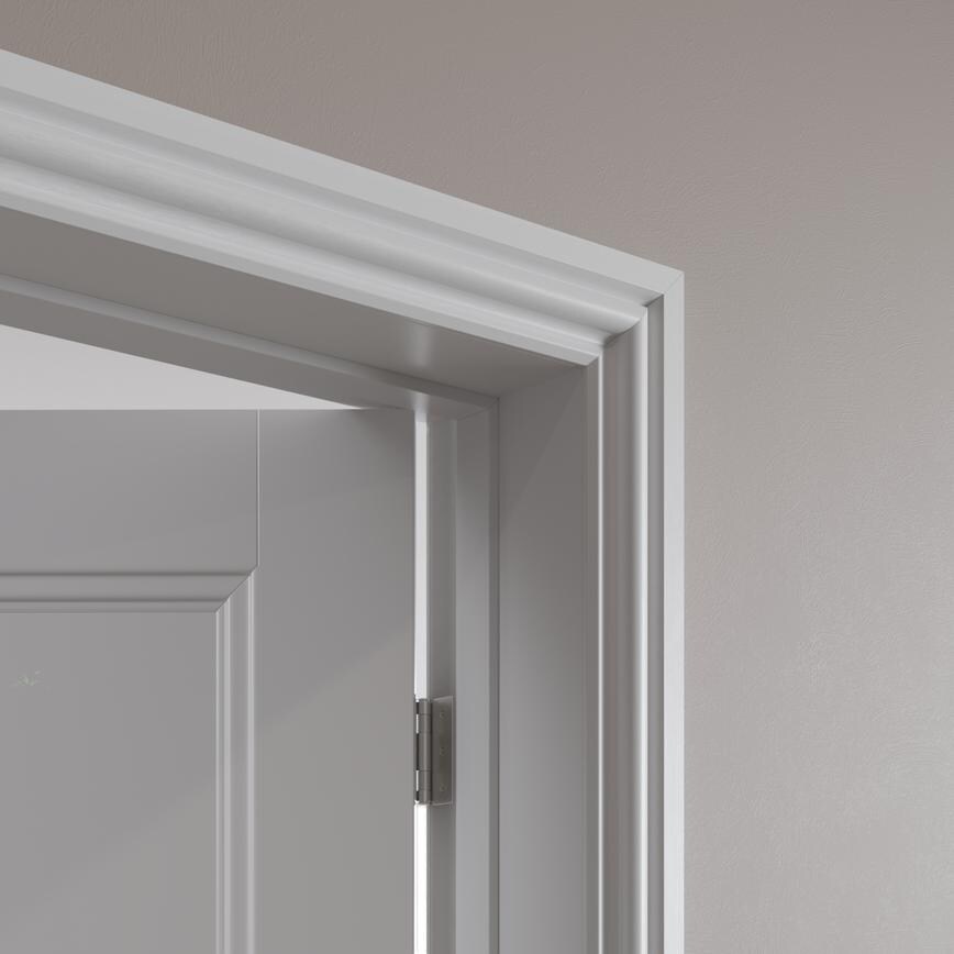 Howdens 4.2m x 70mm Ogee White Primed MDF Architrave