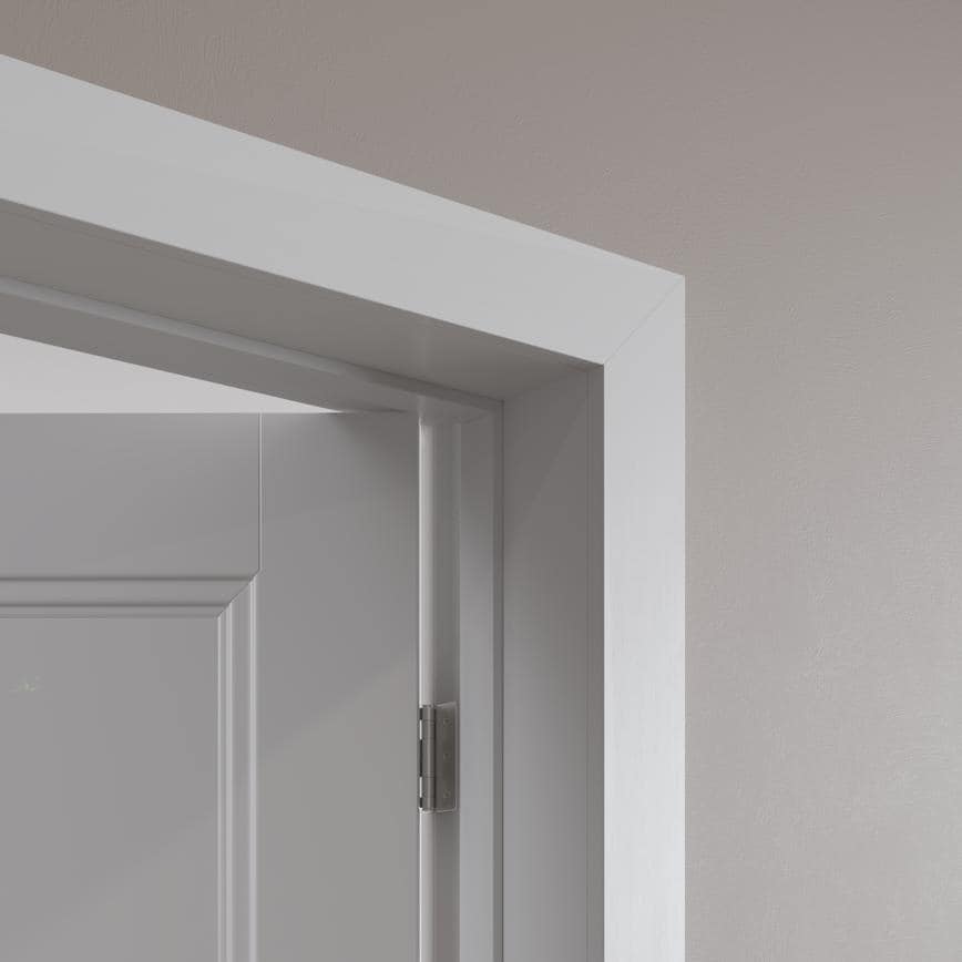 Howdens 4.2m x 70mm Square White Primed MDF Architrave