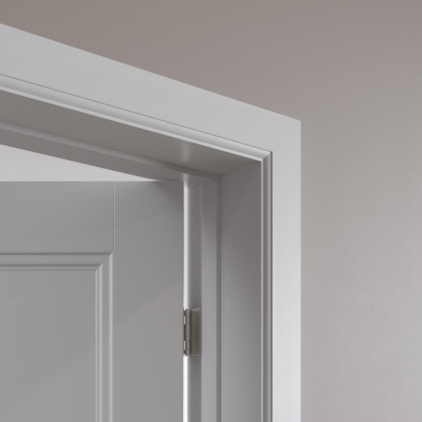 Howdens 4.2m x 70mm Elmbridge White Primed MDF Architrave