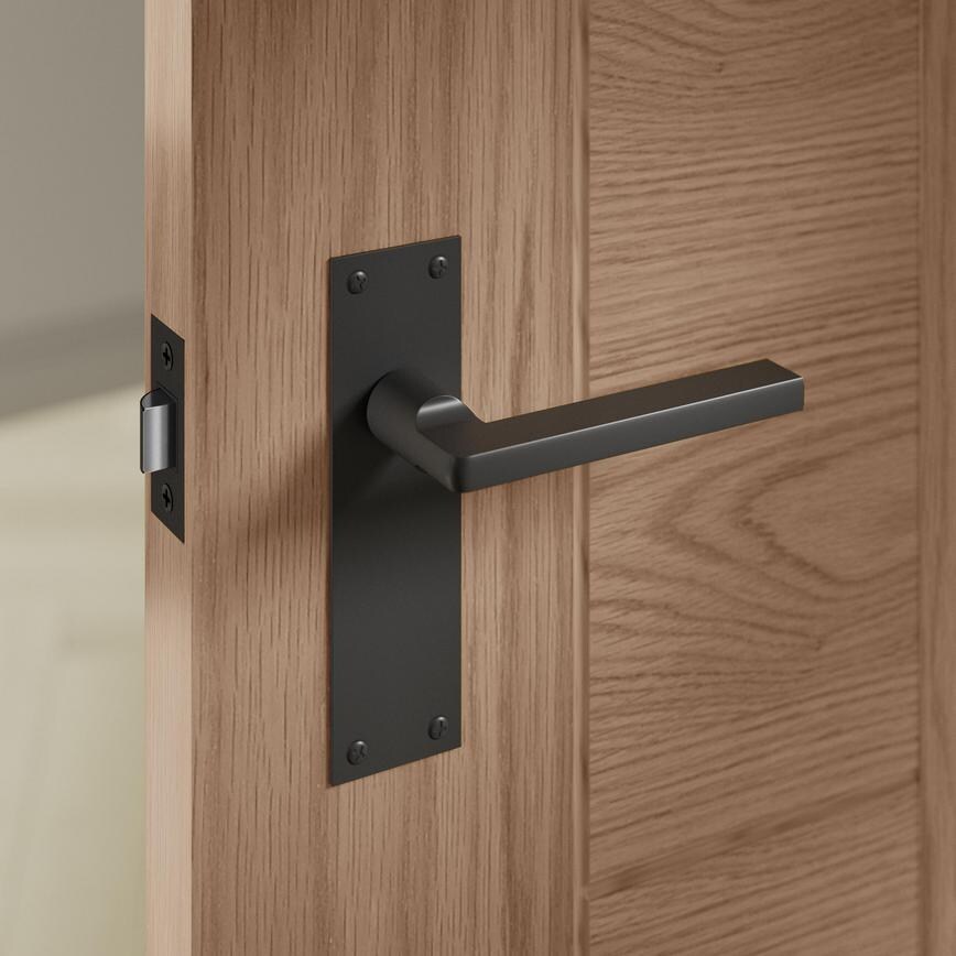 Munch Lever on Backplate Anthracite