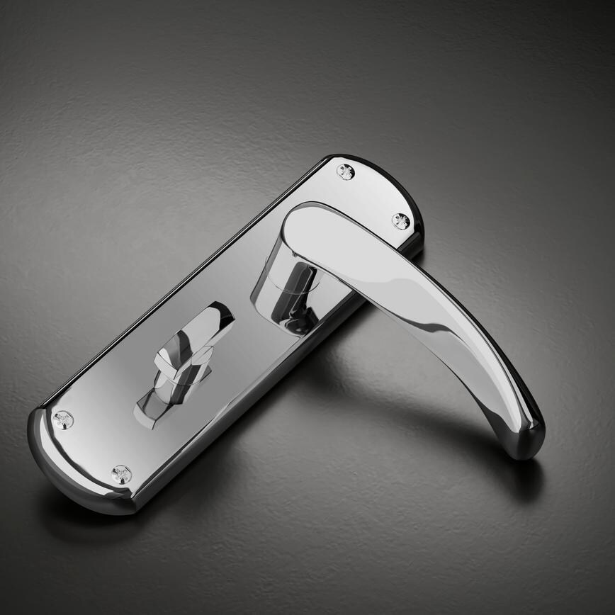 Garda Bathroom Backplate Polished Chrome Studio
