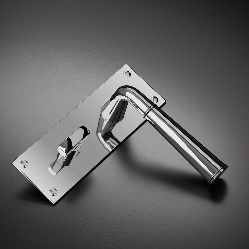 Arno Bathroom Backplate Polished Chrome Studio
