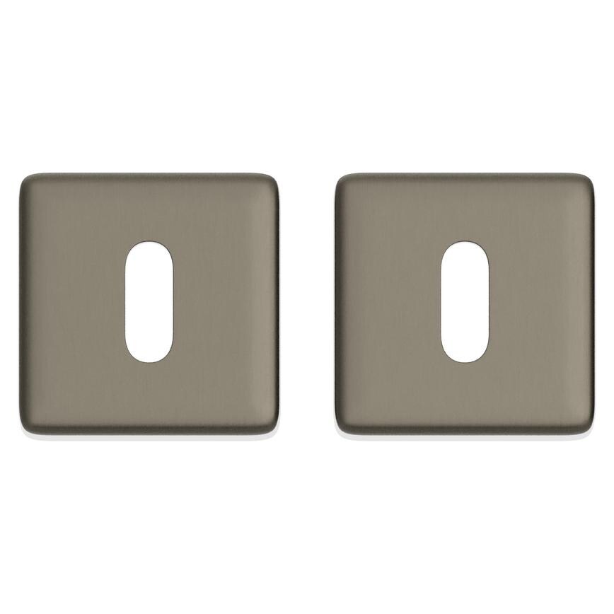 Satin Bronze 50mm Square Standard Escutcheon Pair