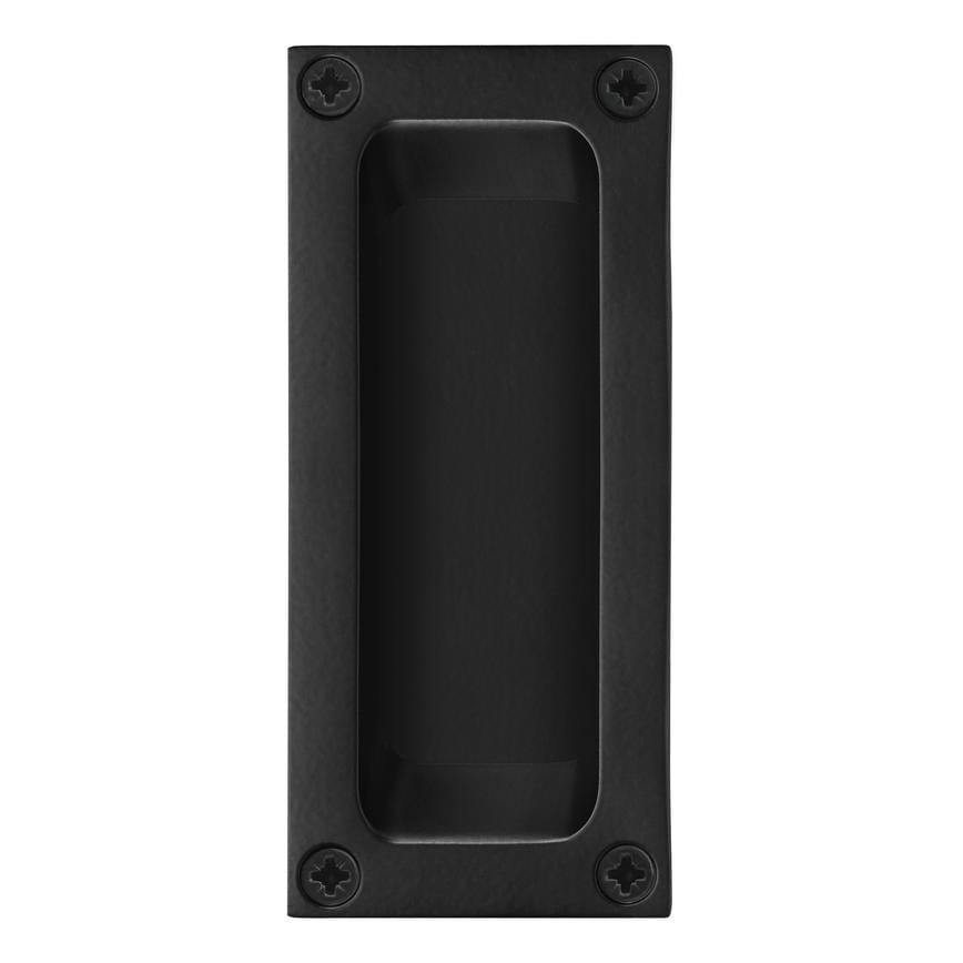 Matt Black 102mm Flush Pull Handle Single