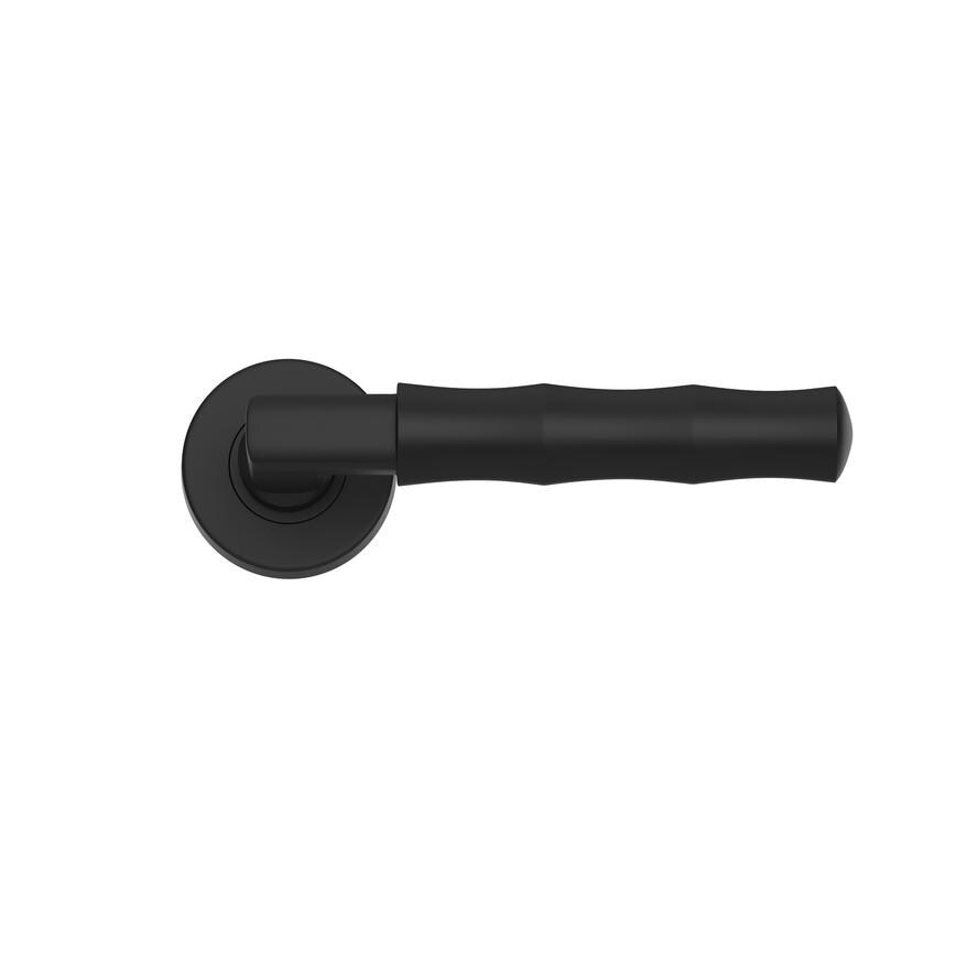 Bamboo Matt Black On Rose