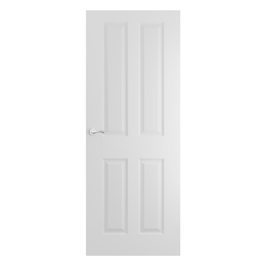 Howdens Donnington 6'6 x 2'6" White Smooth 4 Panel Moulded Door"