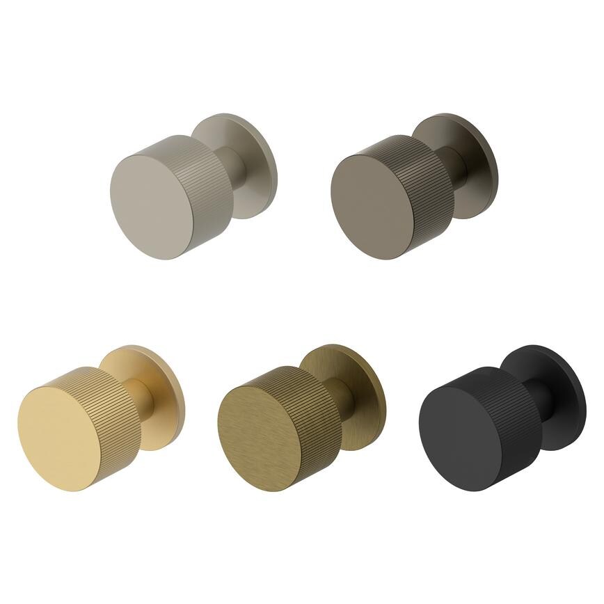 Fuller & Forge Orta Fluted Knob on Slim Rose