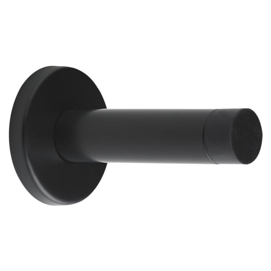 DFU5002 Matt Black 76mm Projection Door Stop Cut Out